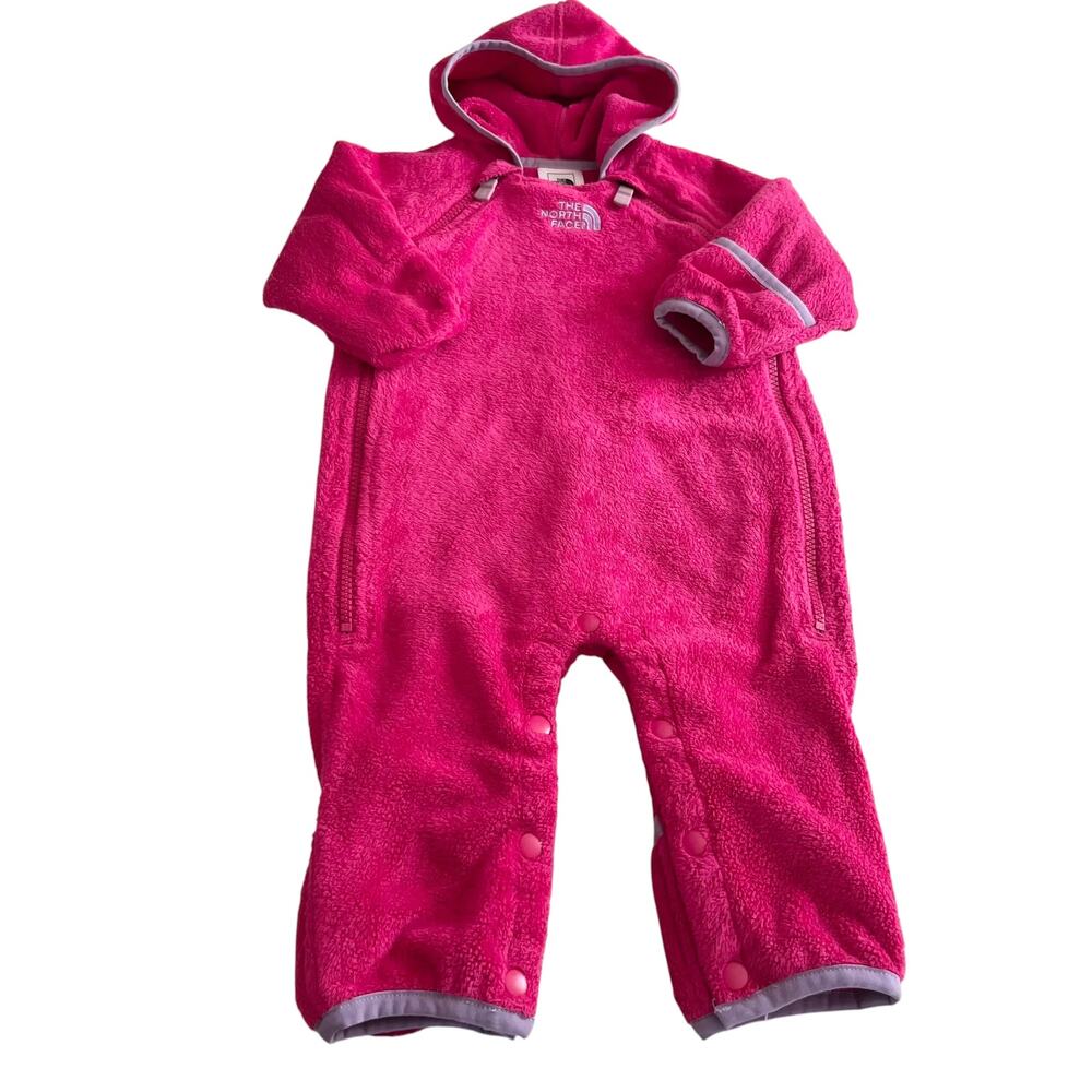 The North Face Infant Girls Pink Sherpa Fleece Bunting Snowsuit 3-6M